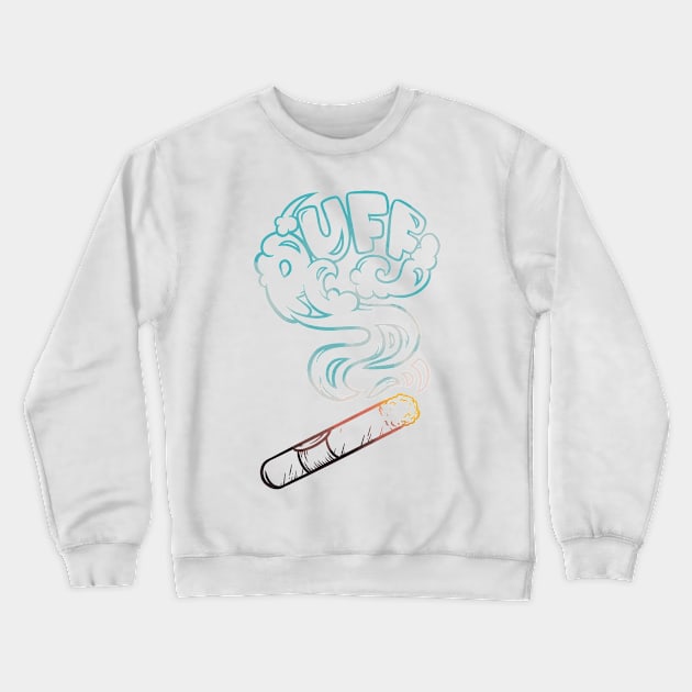 Cigar Puff Crewneck Sweatshirt by polliadesign
